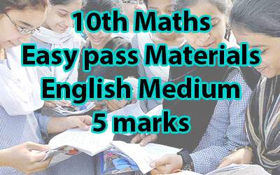 10th MATHS Easy pass five marks